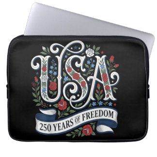 250. Jubiläum USA-Shirt Frauen Patriotisch 4. Laptopschutzhülle