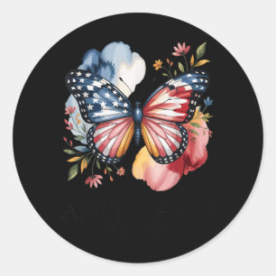 250. Jubiläum Usa-Shirt Patriotische Freiheit 4. Runder Aufkleber