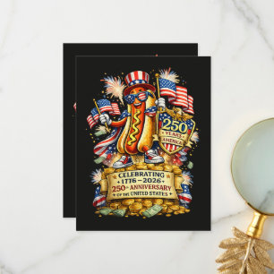 250. Jubiläum USA Unabhängigkeitsfeier Dankeskarte