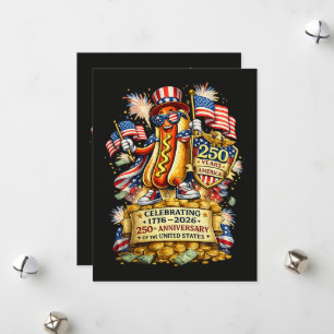 250. Jubiläum USA Unabhängigkeitsfeier Feiertagskarte