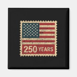250. Jubiläum Vintage 250 Jahre amerikanische Flag Magnet