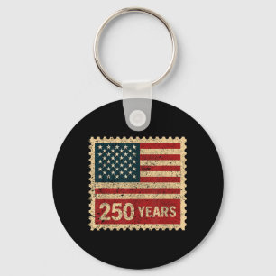 250. Jubiläum Vintage 250 Jahre amerikanische Flag Schlüsselanhänger