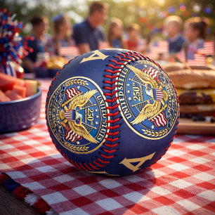 250. Jubiläums-Adler-&-Freiheits-Emblem Baseball