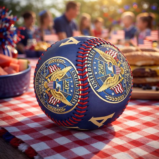 250. Jubiläums-Adler-&-Freiheits-Emblem Baseball