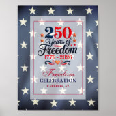 250. Jubiläums-Freiheitsfeier Poster (Vorne)
