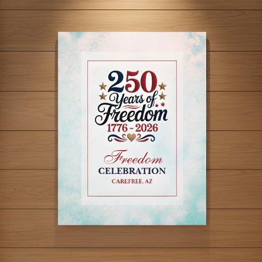 250. Jubiläums Freiheitshimmel Poster
