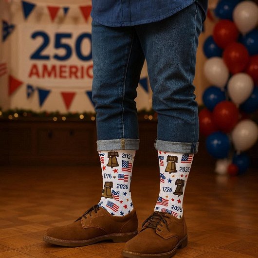 250. Jubiläums-Liberty-Bell-Socken Socken