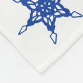 250. Jubiläums-Schneeflocken-Collage-Flagge Fleecedecke (Ecke)