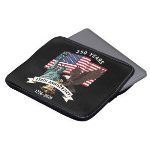 250. Jubiläums Statue of Liberty Adler Flagge Laptopschutzhülle