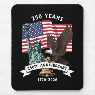 250. Jubiläums Statue of Liberty Adler Flagge Mousepad