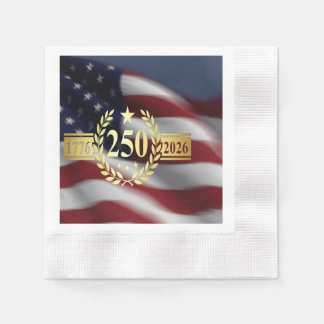 250. Jubiläums-US-Münztücher 1776‑2026 Serviette