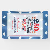250. Jubiläumsfreiheitsparty Banner (Horizontal)