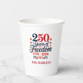 250. Jubiläumsfreiheitsparty Pappbecher (Vorderseite)