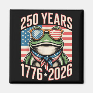 250. Jubiläumsfrosch 1776 2026 250 Jahre Amerika Magnet