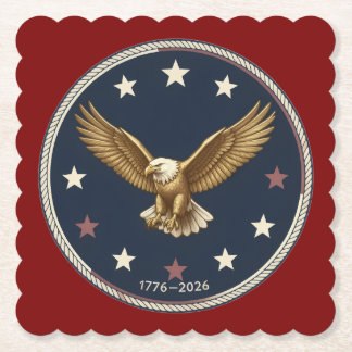 250. Jubiläumsplatz Gekrauster Papierrand Küste Untersetzer