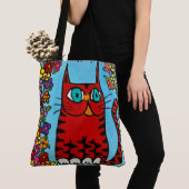 250 - Pfeffer die Katze - Tote Beutel Tasche (Von Nahem)