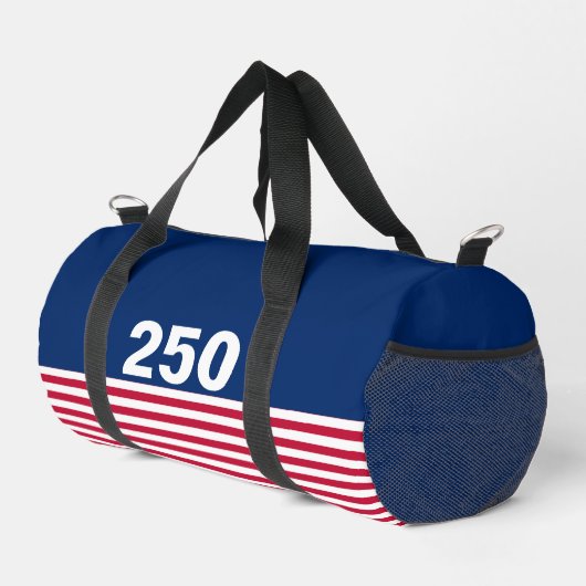 250 Red White and Blue USA Anniversary Duffle Bag (Rechte Ecke)