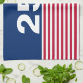 250 Red White and Blue USA Anniversary Geschirrtuch (Gefaltet)