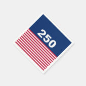250 Red White and Blue USA Anniversary Serviette (Ecke)