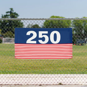250 Rot Weiß Blau USA-Jubiläum Banner