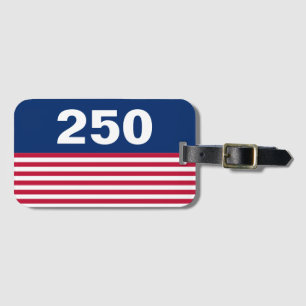 250 Rot Weiß Blau USA-Jubiläum Gepäckanhänger