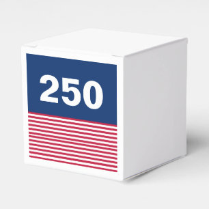 250 Rot Weiß Blau USA-Jubiläum Geschenkschachtel