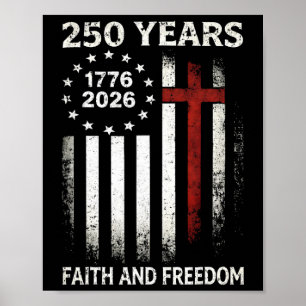 250. Unabhängigkeitstag Freiheit 250 Jahre Amerika Poster