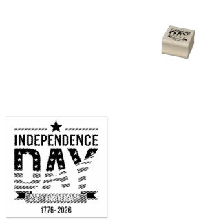 250. Unabhängigkeitstag-Jubiläum der Vereinigten S Gummistempel