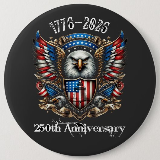 250. USA-Jubiläum 1776 2026 Button (Vorderseite)