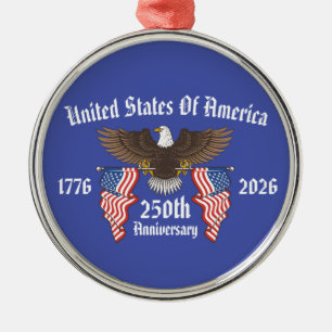 250. USA-Jubiläum 4. Juli Unabhängigkeitstag Ornament Aus Metall