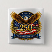 250. USA-Jubiläum Adler-Emblem  Button (Vorderseite)