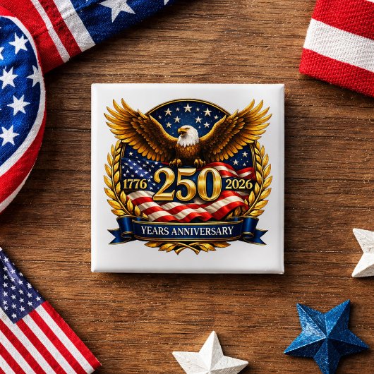 250. USA-Jubiläum Adler-Emblem  Button