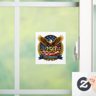 250. USA-Jubiläum Adler-Emblem  Fensteraufkleber