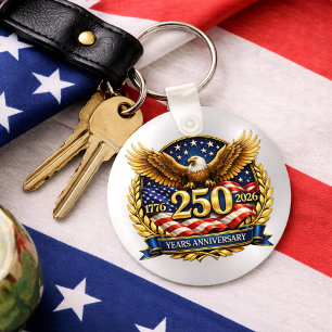 250. USA-Jubiläum Adler-Emblem Schlüsselanhänger