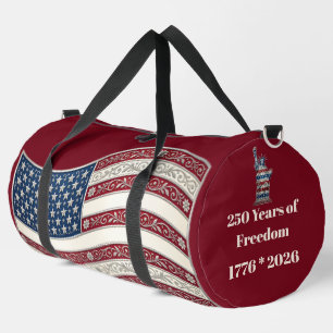 250. USA-Jubiläums-Statue-der-Freiheit-Patriotisch Duffle Bag