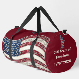 250. USA-Jubiläums-Statue-der-Freiheit-Patriotisch Duffle Bag