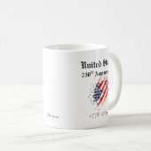 250. USA-Jubiläums-Tasse Kaffeetasse (VorderseiteRechts)