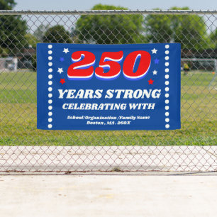 250 USA Party Individuelle patriotische Feier Banner