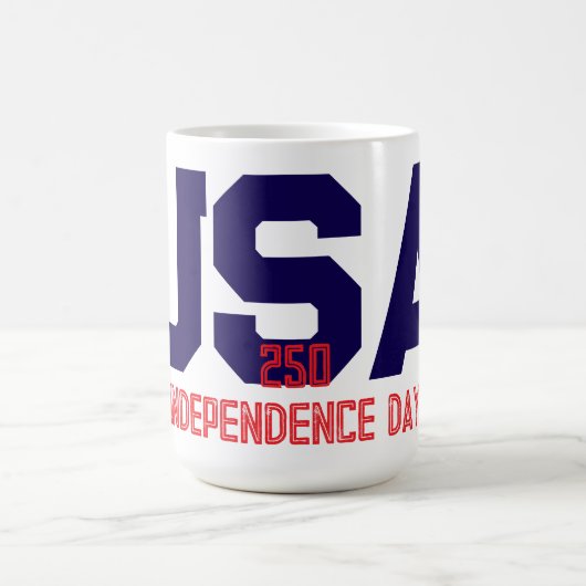 250 USA Unabhängigkeitstag Kaffeetasse (Mittel)