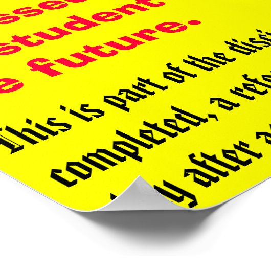 250 words - Customized Poster (Ecke)