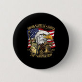 250 Years 1776-2026 250th Birthday Eagle Liberty B Button (Vorderseite)