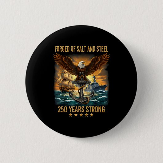 250 Years 1776-2026 250th Birthday Eagle Patriotic Button (Vorderseite)