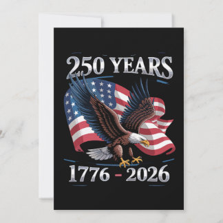 250 Years 4th Of July Eagle USA Flag 1776 2026 Ankündigung