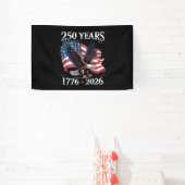 250 Years 4th Of July Eagle USA Flag 1776 2026 Banner (InSitu)