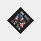 250 Years 4th Of July Eagle USA Flag 1776 2026 Serviette (Ecke)