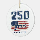 250 Years America, 1776 Semiquincentennial Keramik Ornament (Links)