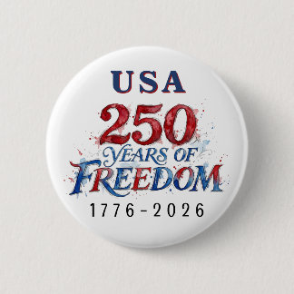 250 Years America Anniversary  Button