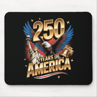 250 Years American 250th Anniversary US USA Flag Mousepad