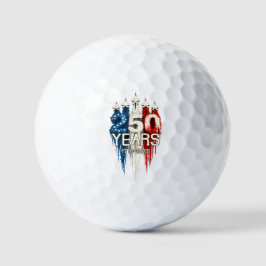 250 Years American Flag 250th Anniversary Golfball