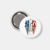 250 Years American Flag 250th Anniversary  Magnet (Vorderseite/Rückseite)